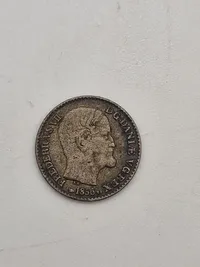 Original skilling 1856 - sølv