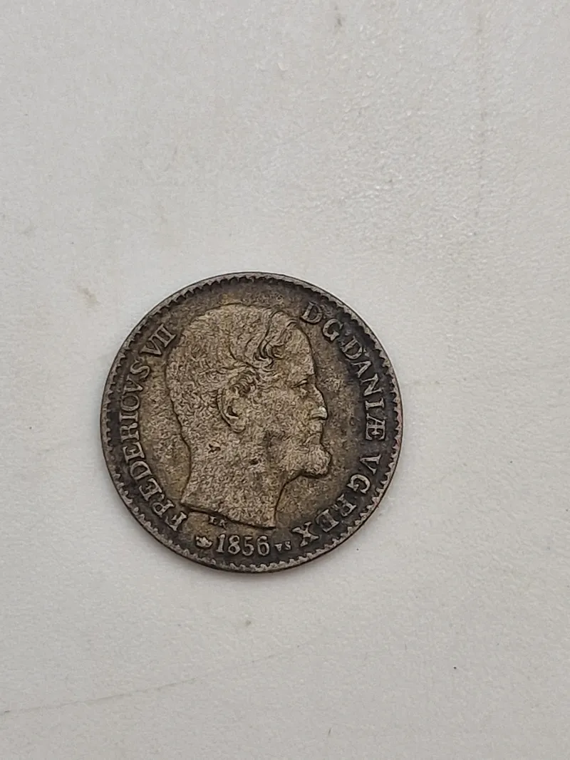 Original skilling 1856 - sølv