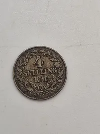 Original skilling 1856 - sølv