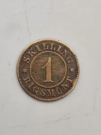 Samling originale skillings mønter