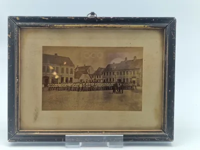 Ekstremt sjældent foto af Tyske Østrigske  i Kolding 1864, sjældent udbudt til salg