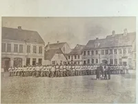 Ekstremt sjældent foto af Tyske Østrigske  i Kolding 1864, sjældent udbudt til salg