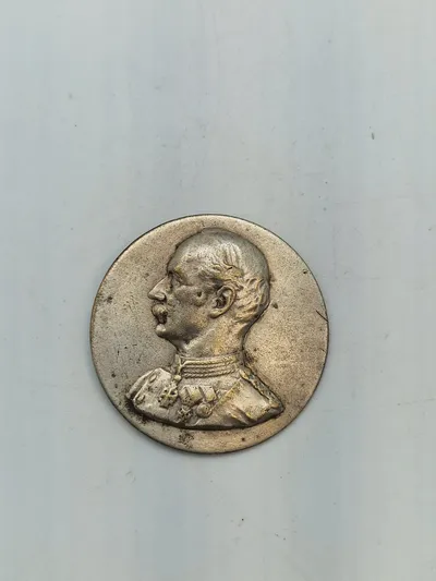 Original Christian D.9 broche af to-tårnet sølv
