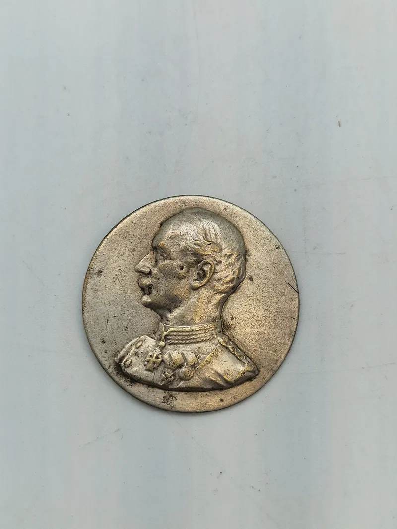 Original Christian D.9 broche af to-tårnet sølv
