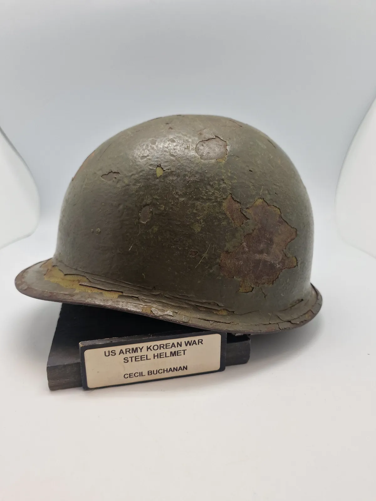 Original amerikansk hjelm - Korea krigen, fra museum