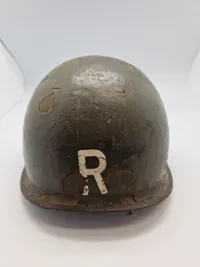 Original amerikansk hjelm - Korea krigen, fra museum