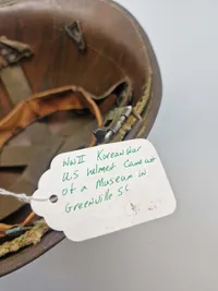 Original amerikansk hjelm - Korea krigen, fra museum