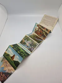 Samling souvenir fotos fra diverse steder i Amerika fra 40-erne
