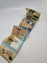 Samling souvenir fotos fra diverse steder i Amerika fra 40-erne