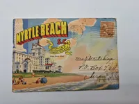 Samling souvenir fotos fra diverse steder i Amerika fra 40-erne