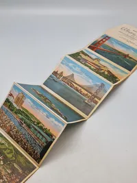 Samling souvenir fotos fra diverse steder i Amerika fra 40-erne