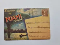 Samling souvenir fotos fra diverse steder i Amerika fra 40-erne