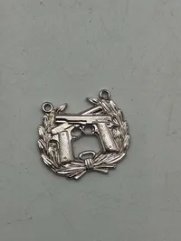 Lot originale amerikanske badges - flere af sterlingsølv