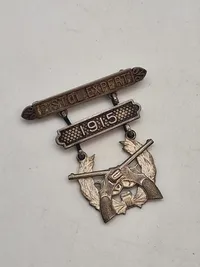 Lot originale amerikanske badges - flere af sterlingsølv