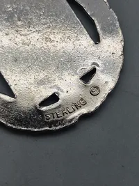 Lot originale amerikanske badges - flere af sterlingsølv