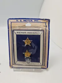 Lot originale amerikanske badges - flere af sterlingsølv
