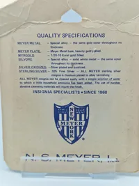 Lot originale amerikanske badges - flere af sterlingsølv