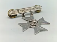 Lot originale amerikanske badges - flere af sterlingsølv