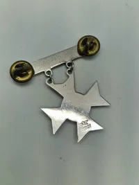 Lot originale amerikanske badges - flere af sterlingsølv