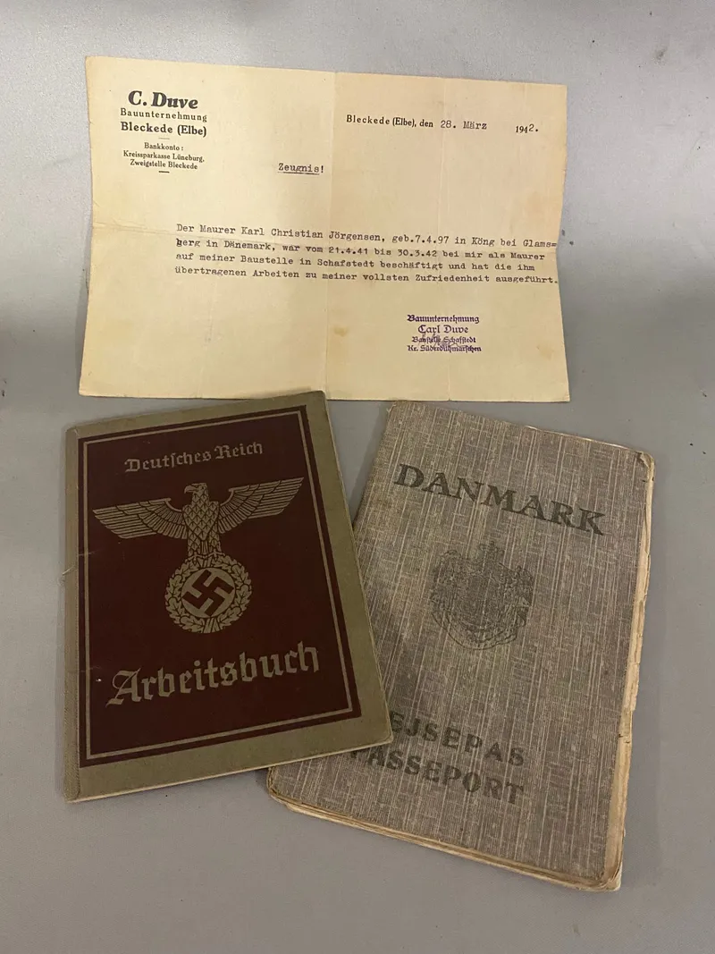 Sjældent originalt Lot på dansk Tysklandsarbejder