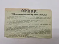 Originalt tysk nedkastet Oprop fra 9.april 1940