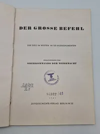 Original Tysk WW2 bog