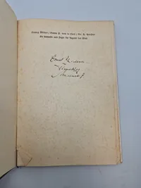 Original tysk bog fra olympiaden i 1936 med hilsen til dansk mand i Flensburg
