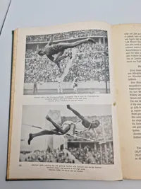 Original tysk bog fra olympiaden i 1936 med hilsen til dansk mand i Flensburg