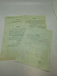 Samling originale notitser fra Rigspolitiet (ww2)