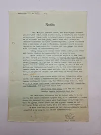 Samling originale notitser fra Rigspolitiet (ww2)