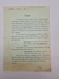 Samling originale notitser fra Rigspolitiet (ww2)