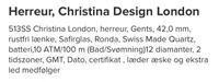 Swiss made “Christina” Design London ur med kasse