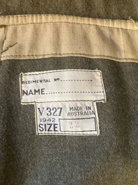 Originalt australsk uniform fra 1942