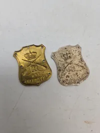 Lot diverse danske regimentsmærker mm.