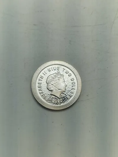 One ounce fine silver mønt (2 dollar)