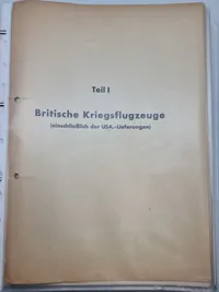 Sjælden original Luftwaffe flykendingsmappe fra 1942
