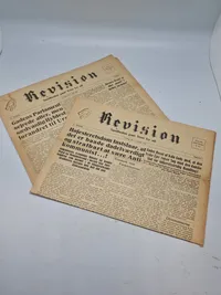To stk originale eks. af “Revision” som var kendt for opbakningen af danske W-SS frivillige efter krigen