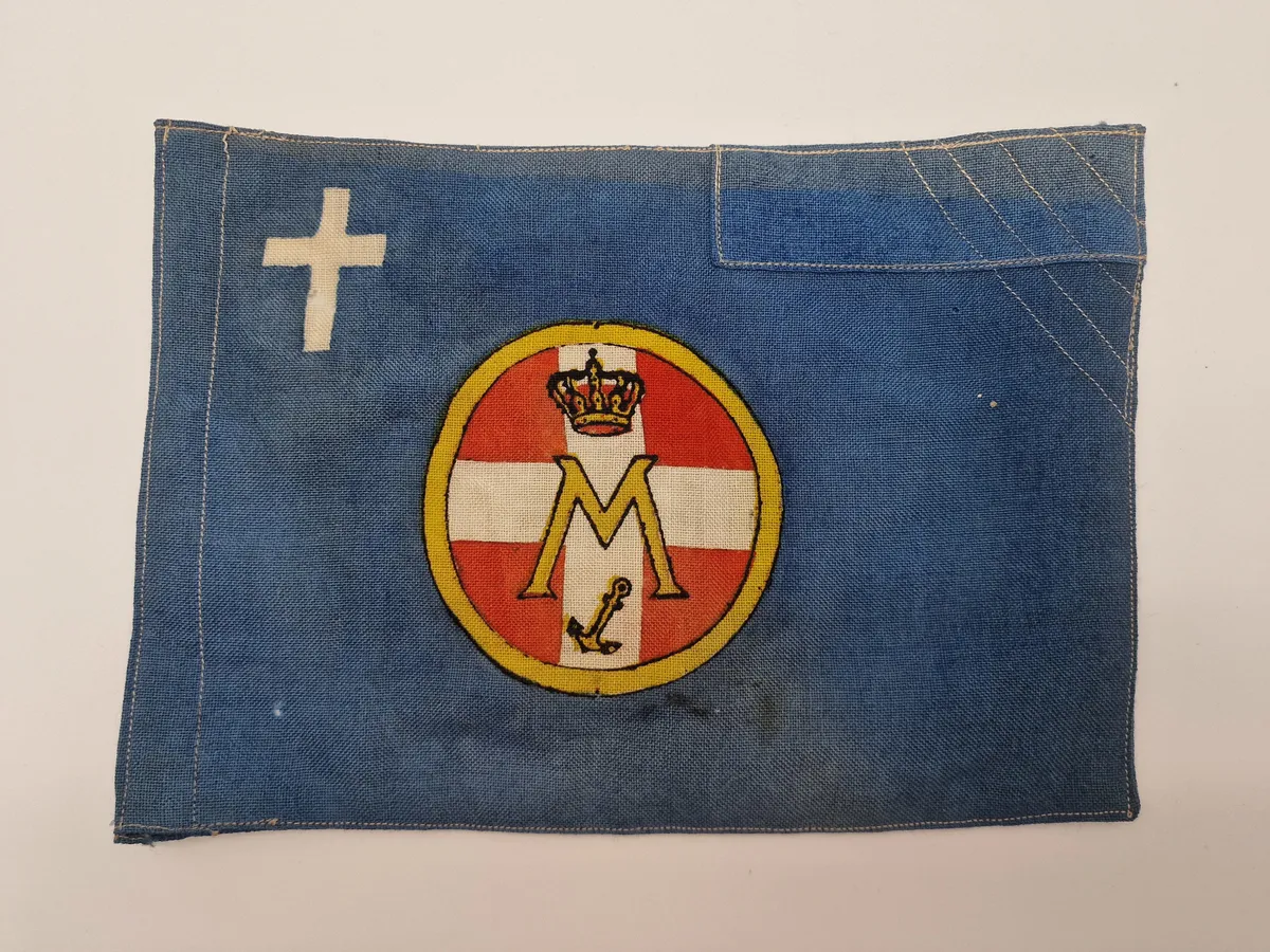 Originalt begravelsesflag - marineforeningen