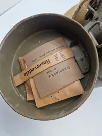 Komplet danske model 1938 gasmaske - anvendt bl.a. 9.april 1940