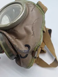 Komplet danske model 1938 gasmaske - anvendt bl.a. 9.april 1940