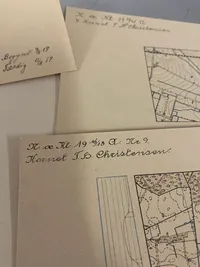 Samling tegninger lavet af dansk soldat  - bl.a. optegnelser over forsvarsstillinger WW1