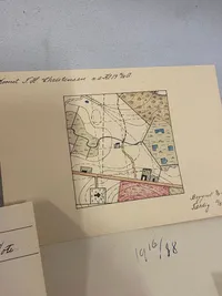 Samling tegninger lavet af dansk soldat  - bl.a. optegnelser over forsvarsstillinger WW1