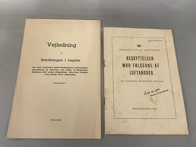 Originale WWII vejledninger som følge efter luftangreb