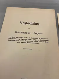 Originale WWII vejledninger som følge efter luftangreb