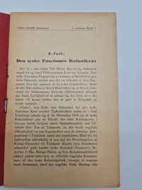 Originalt hæfte - kolonikrav og krigstrusler
