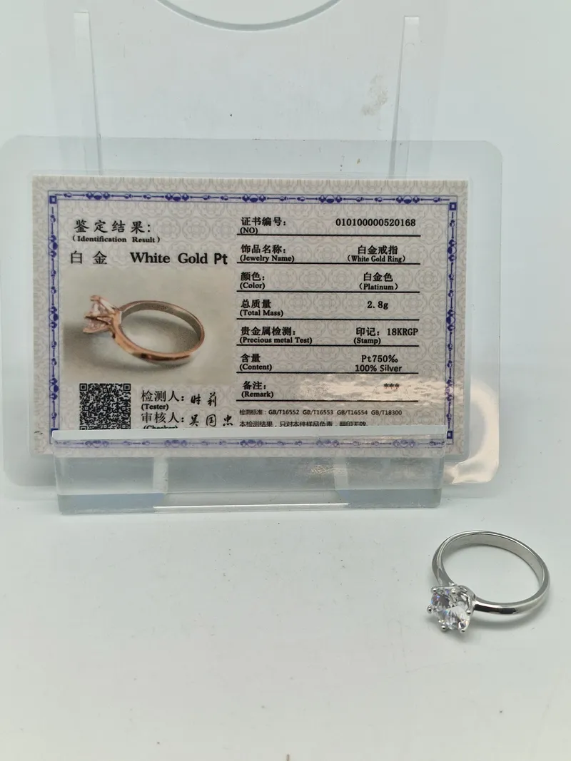 Fingerring - Forgyldt sterlingsølv med certifikat