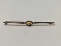 Broche - sølv med æske