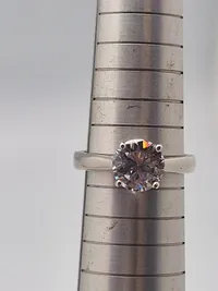 Fingerring af forgyldt sterlingsølv med certifikat