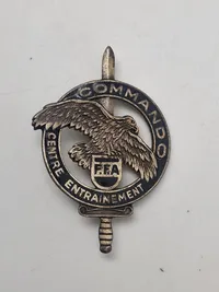 Original fransk comando badge