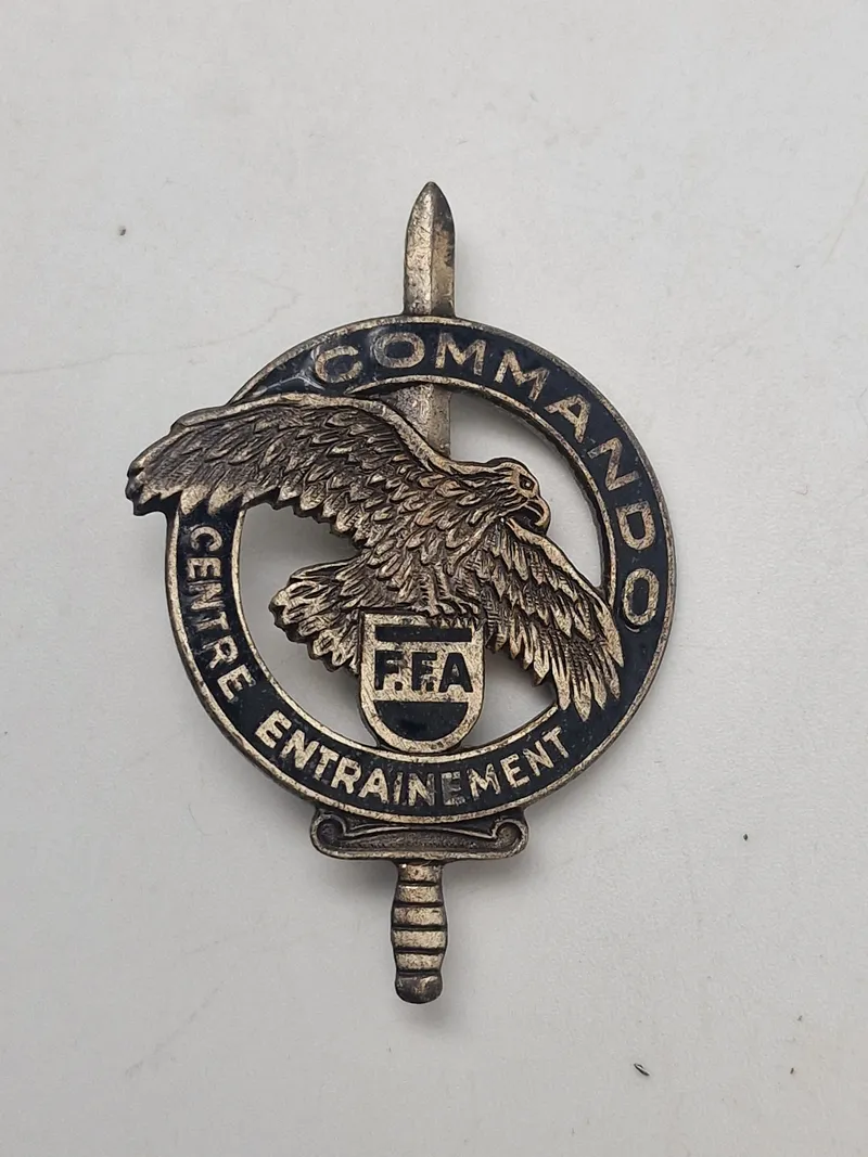 Original fransk comando badge